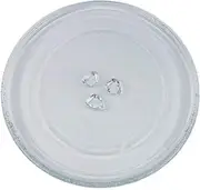 Universal Microwave Turntable Glass Plate With 3 Fixtures, 24.5 Cm
