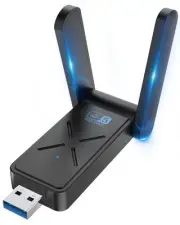 Wireless USB 3.0 WiFi Adapter for Desktop PC, AC 1300Mbps USB WiFi Dual-Band ...