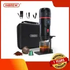 HiBREW Portable Espresso Coffee Machine H4 for Car, Nes*/DG*/Ground Coffee Pods