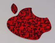 Glitter Red Color Changer Logo Overlay for the new Apple Retina 12" Macbook