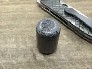 Zirconium SEIGAIHA Meton-Vault Pill Box Pill Case Stash box Pocket Box