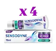 4x SENSODYNE CLINICAL REPAIR ACTIVE CLEAN TOOTHPASTE For SENSITIVE TEETH