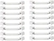 16Pcs Stacking Clips for Storage Boxes, Storage Bin Pantry Organizer Stackers for No Lids Storage Bins, Stacker Brackets Fits 11 Inch Storage Cube Bins, File Boxes, Closet Shelf, Plastic Bins