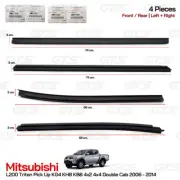 Set 4Dr Inner Weatherstrip Door Belt Fits Mitsubishi L200 Triton 4Dr 2006 2014