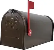 Ｂｅｓｇａ Mailbox Metal Drop Box Medium Capacity Outdoor, Weather Resistant, Post Mounted, Decorative for Outside Standard Mail Box