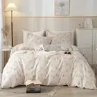 HighBuy Boho Floral Duvet Cover King Cotton Aesthetic Bedding Set King Size C...