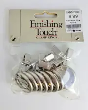 Finishing Touch® Pewter Clamp Rings for 7/8” Rod or Smaller (10 ct)-New & Sealed