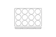 Frenti Silicon Mould Disco 12 Cup - Cup Size 120 x 22mm / 120ml - Black