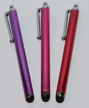 Group of 3 Universal Capacitive Touch Screen Pens for Tablets & Smartphones