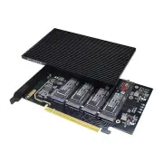 pcie4.0 x16 to m.2 m-Key nvme x 4 ssd Expansion Card with Heatsink，Suppor