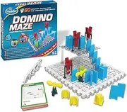 ThinkFun - 76373 - Domino Maze, das kniffelige Logikspiel mit dem Dominoeffekt für Jungen und Mädchen ab 8 Jahren: Das kniffelige Logikspiel mit dem Dominoeffekt