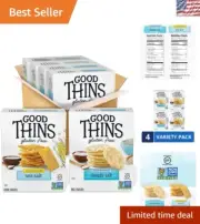 Delicious Gluten-Free Crackers Variety Pack – 4 Boxes of Rice & Corn Snacks