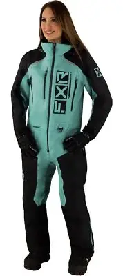 FXR Recruit Lite 23 Womens Snow Monosuit Sage/Black