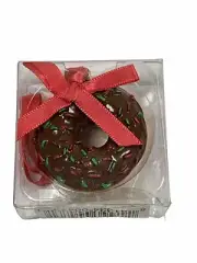DUNKIN DONUTS "CHOCOLATE FROSTED SPRINKLE DONUT" 2012 ORNAMENT