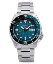Seiko 5 Sports SKX Style Transparent Teal Dial Automatic SRPJ45K1 Mens Watch