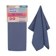 White Magic Eco Cloth Kitchen Sink Tea Towel Dish/Glassware Drying 70x50cm Denim