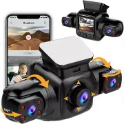 Dash cam Wifi Car Dvr Video Recorder Dual Lens for front and rear GPS 3 cameras