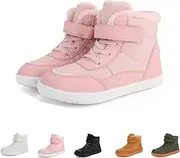 [Generic] Boys Girls Winter Boots, Toddler Kids Warm Snow Ankle Boots, Outdoor Waterproof Walking Hiking Shoes