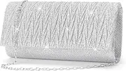 [RNIEGA] Sparkly Clutch Purses for Women Wedding Evening Bag for Parties Handbags for Formal Crossbody Shoulder Envelope Bag
