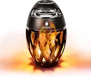 Portable Wireless Outdoor Bluetooth Speaker, Jeantan LED Flame Light Speaker with Lights, IP65 Waterproof, HD Audio and Enhanced Bass, BT4.2 for iPhone/iPad/Android