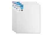 3x Boyle Thin Edge 50x60cm 20x24" Stretched Canvas 280gsm For Acrylic Oil Paint