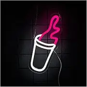 Sign Lamp Double Cups Neon Sign For LED Light Dimmable USB Powered For Bar Cafe Man Cave Bedroom Shop Birthday Party Wall Decor 11.7cmx28.2cm
