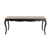 Provincial Oak Dining Table 200cm Black