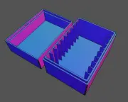 3DP Black Storage Box Holds 10x 1oz Geiger Silver Bars In Assay 80 x 80 x 10mm