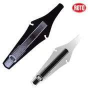 REAR MUDGUARD BIKE ROAD MTB ROTO BLACK WHITE FLEXIBLE PLASTIC UNIVERSAL CLAMP