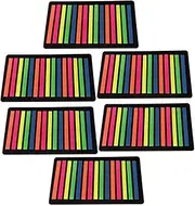 BCOATH Index Post Highlight Strips Portable Page Markers Reading Strips 6 Pack Professional Sentence Markers School Office Supplies