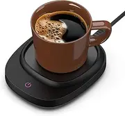Coffee Warmer Black Coffee Mug Warmer & Cup Warmer for Office Desk Use, Electric Beverage Warmer with Three Temperature Settings, Coffee Warmer for Cocoa Tea Water Milk with Auto Shut Off (NO Cup)
