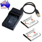 Battery / USB Charger For Sony DSC-W610 DSC-W620 DSC-W630 DSC-W650 DSC-W670 New