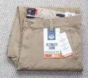 Men's DOCKERS Straight Fit ULTIMATE CHINO Pants • 34x32 • NEW BRITISH KHAKI