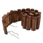 Wooden Edging Fence Decor White Picket Fence Edging Outdoor Decorative Fence