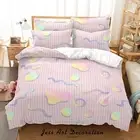 3D Geometry Watercolor Pattern Quilt Cover Set Bedding Sets Pillowcases Queen 4