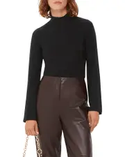 Whistles Wide Sleeve High Neck Top 6 UK/2 US