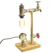 Steampunk Lamp with Dimmer, Dimmable Loft Style Industrial Vintage Antique St...