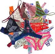 [LUSTA] Variety Panties Thong Pack for Women Underwear Bikini Hipster G-String Tangas Assorted Multipack Thong