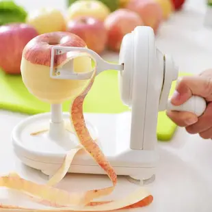 日本削蘋果機多功能削皮器削蘋果快速去皮切家用手搖水果皮削機器安娜的小屋