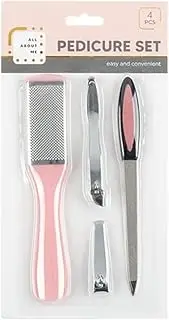 4PCS Manicure Pedicure Kit Set Stainless Steel Nail Grooming Clippers Tools