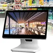 15 Inch Touch Screen LCD Display for Cash Register, All in ONE Smart Touch Screen Cash Register pos System, for Business Restaurants Retail