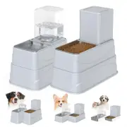 2 Pack Automatic Dog Cat Feeder and Water Dispenser, Rywell 4L Gravity Dog Ca...