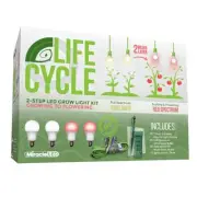 Plant Life Cycle 2-Socket Synchronized Grow Light Kit with 2 Full Spectrum Ul...