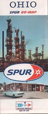 1966 Spur Road Map: Ohio NOS