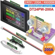 Digital Display DC Power APP Voltmeter Ammeter Battery Capacity Tester 240V 200A