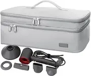 Hair Styler Travel Case, Portable for Hair BrushStorage Bag, Travel Bag, Portable Storage Organizer Bag for Hair Brush Double-Layer - Heat-Resistant Storage Bag for All Brand