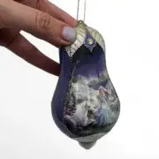 Bradford Editions Heirloom Porcelain Unicorn Christmas Ornament NOURISH
