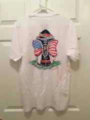 NWT Lauren James Virginia UVA Cavaliers Football White Blue T-Shirt Medium