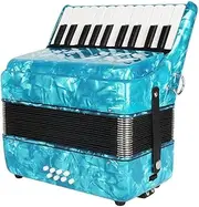 Piano Accordion with 22 Keys 8 Bass, Entry Level Keyboard Instrument, for Beginners Students, Fascinating, Softer Sound