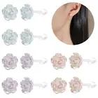 6 Pairs/Lot Resin Butterfly Stud Earrings Rose Ear Helix Tragus Piercing Jewelry